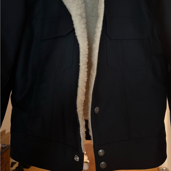 Men’s Sandro Shearling Lining Wool Jacket - Picture 4 of 7